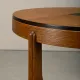 Dutch Art Deco Modernist Amsterdam School side table in Oak