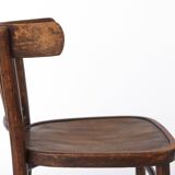 Vintage Wooden Desk Chair 1930s–1950s, Belgian Beech Wood Chair