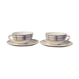 Lot de 2 tasses K&G Lunéville