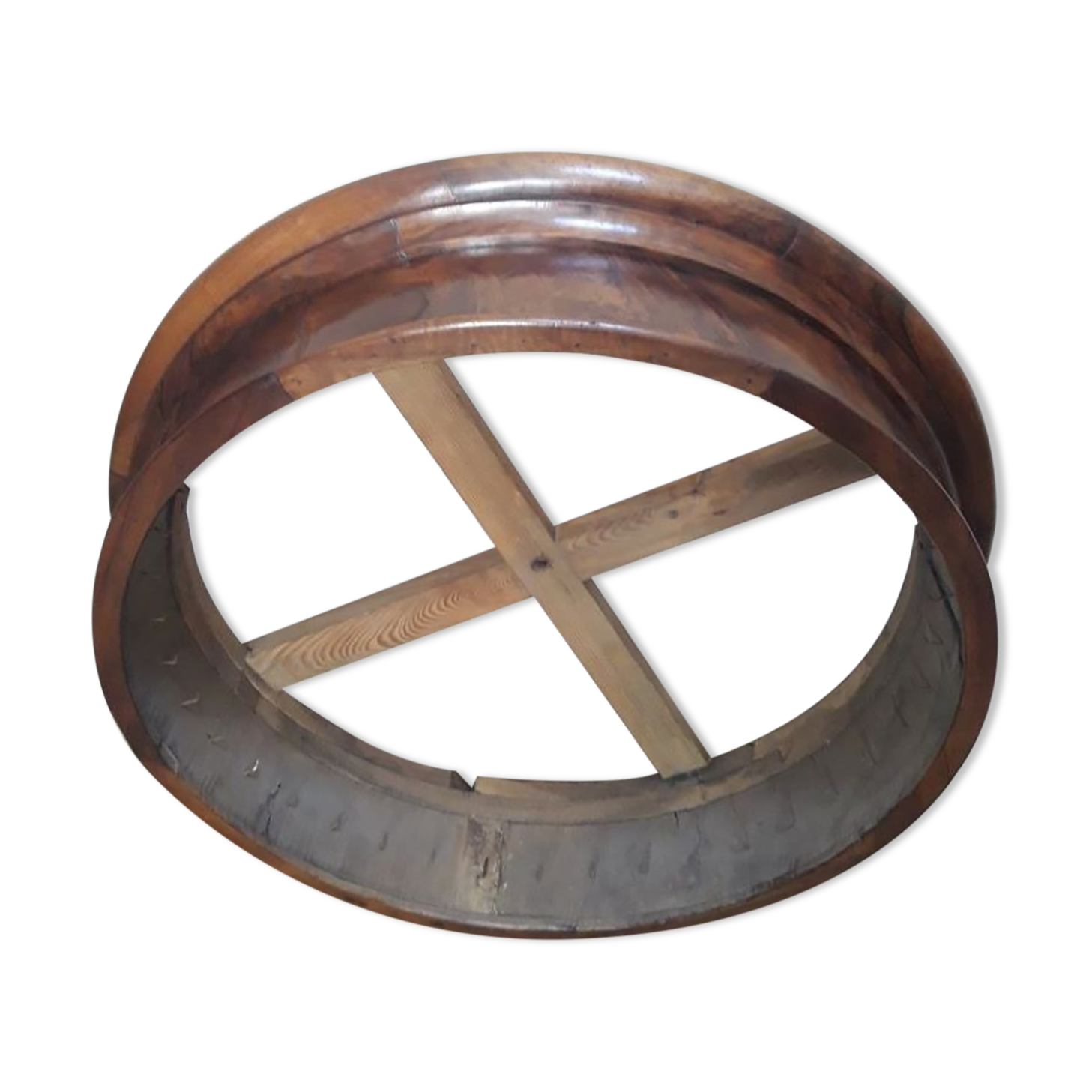 Bed sky, canopy in solid walnut XIX°