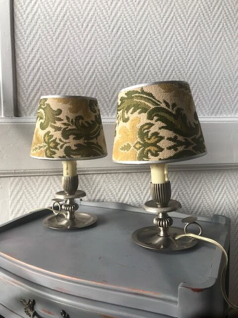 Pair of old bedside lamps