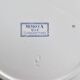 6 antique flat plates from Sarreguemines U&C in the Mimosa blue pattern.