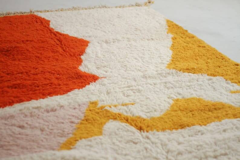 Traditional handmade Beni Ourain rug