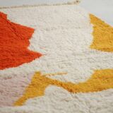 Traditional handmade Beni Ourain rug