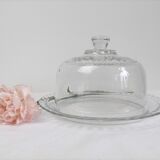 Cloche à gâteaux en verre Arcoroc vintage
