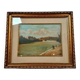 French School around 1900: oil on panel signed / view of the Doria River (Chambéry)