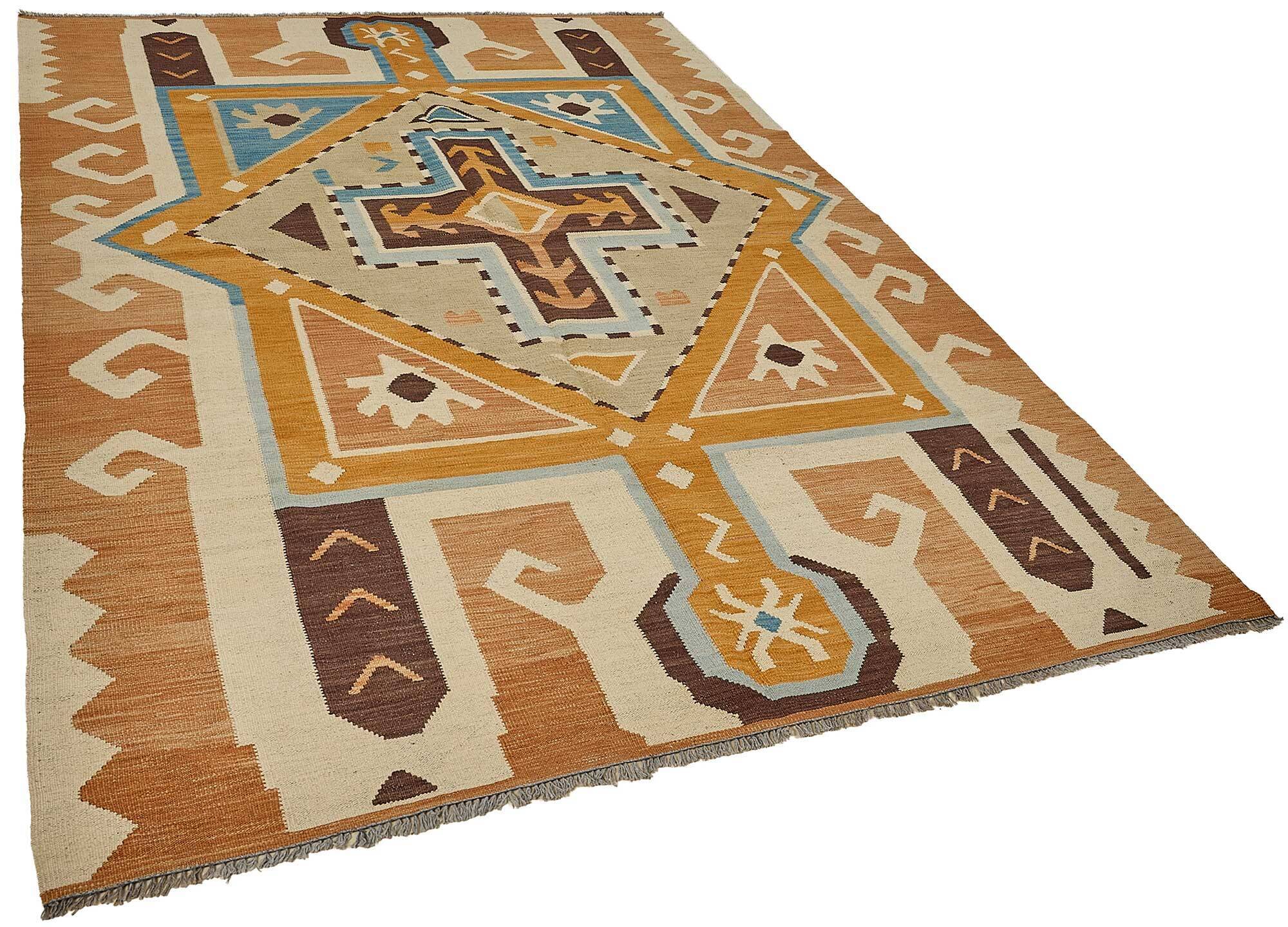 Contemporary Tribal Decorative Kilim 191 cm x 280 cm