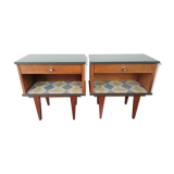Pair of vintage bedsides