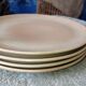 Set of four plates in sandstone