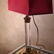 acrilic foot lamp 1950 has 70 trace on foot chrome gold pricked very well in its juice d epoque