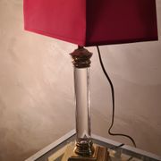 acrilic foot lamp 1950 has 70 trace on foot chrome gold pricked very well in its juice d epoque