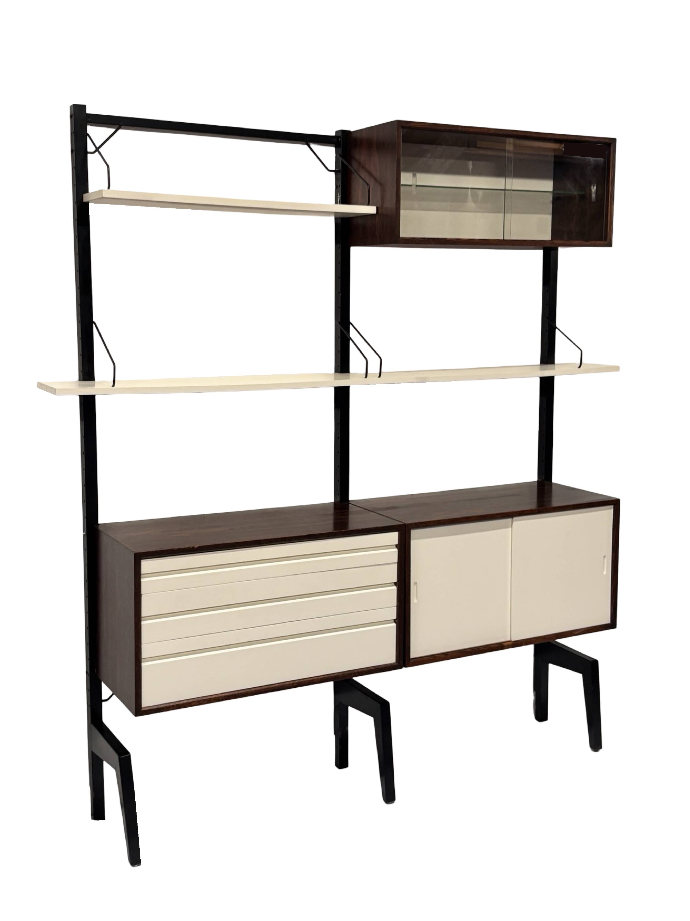 Vintage Poul Cadovius Royal System Wall System Freestanding