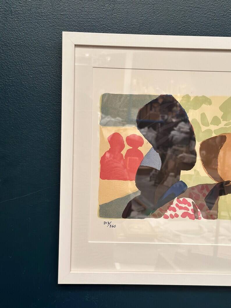Original Swedish Color Lithograph – “Woman” by Lars Norrman – Signed