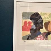 Original Swedish Color Lithograph – “Woman” by Lars Norrman – Signed