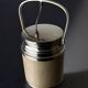 Regency leather ice bucket with tongs, Italy, 1970s