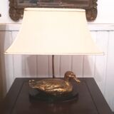 Deknudt duck lamp in brass
