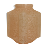Vase art déco en verre moucheté