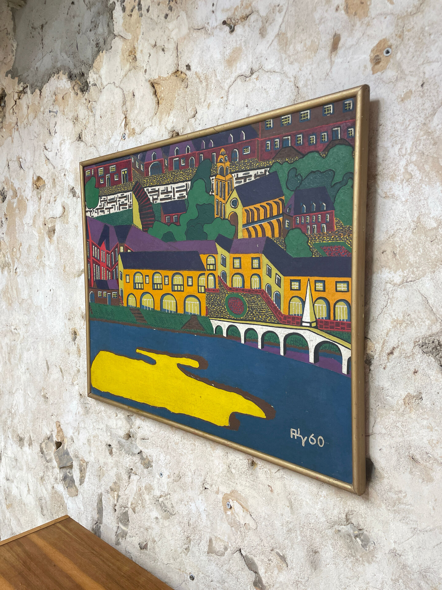 Peinture la rivière jaune