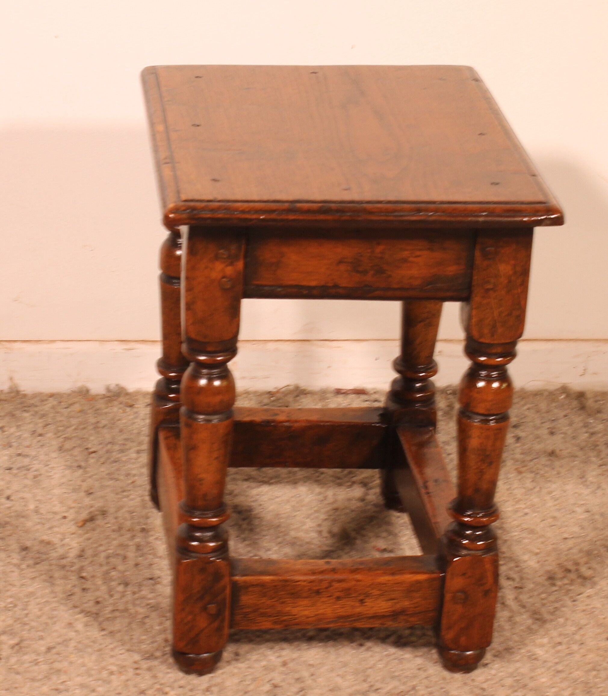 oak stool - 19th century