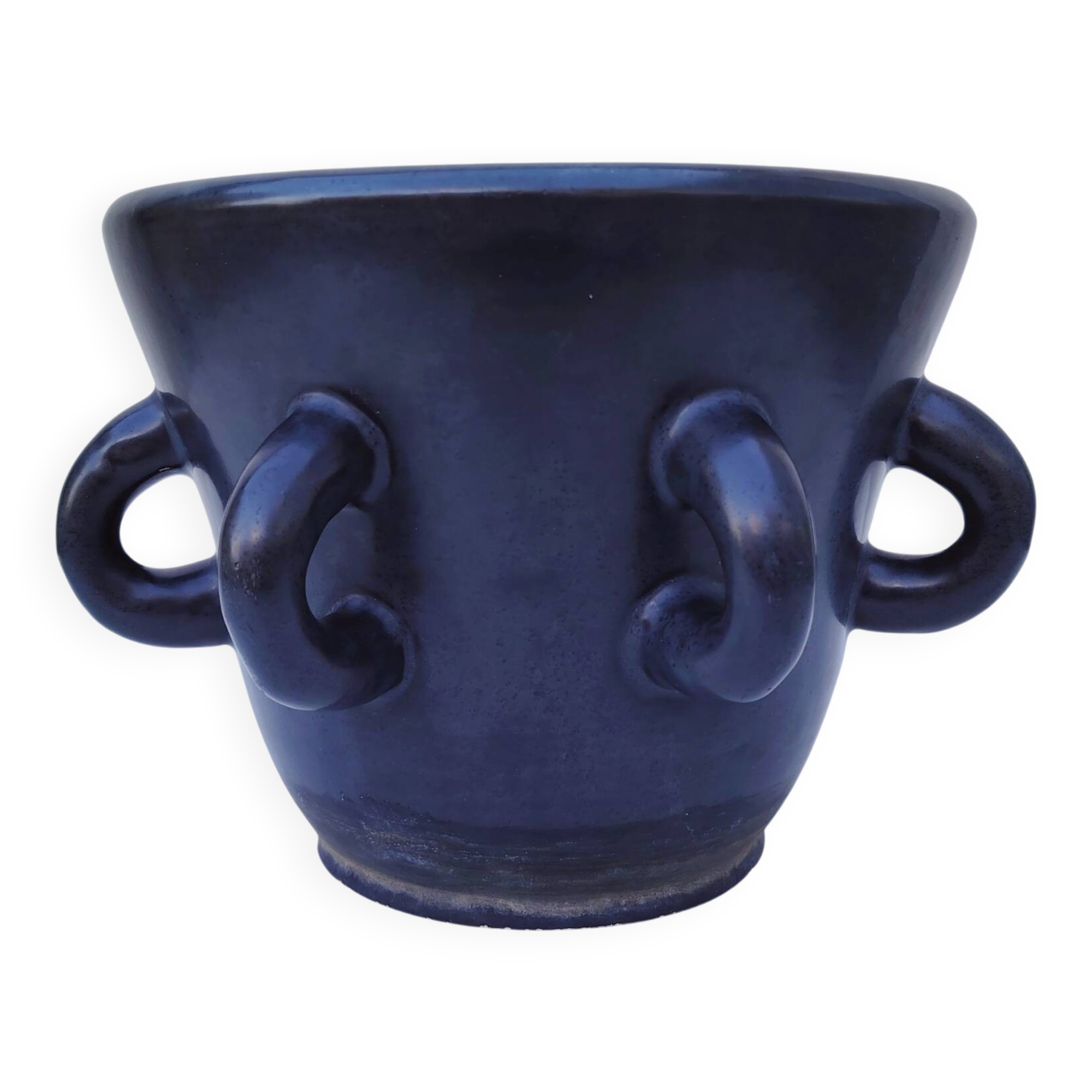 Large ceramic cache pot Accolay, vintage