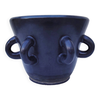 Large ceramic cache pot Accolay, vintage