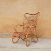 Vintage rattan chair by Louis Sognot