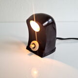 Brown vintage bakelite table lamp for reading "sovichka", czechoslovakia