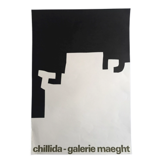 Original poster by Eduardo Chillida, Galerie Maeght, 1973