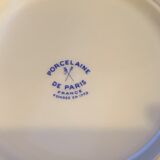 Flat colored porcelain plate, day of the week