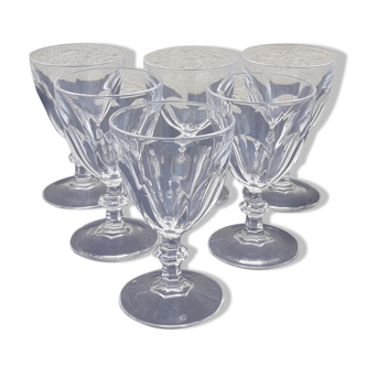 6 Crystal glasses model Rambouillet 11.5 cl height 10.5 cm