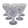 6 Crystal glasses model Rambouillet 11.5 cl height 10.5 cm