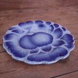 Sarreguemines blue slip plate