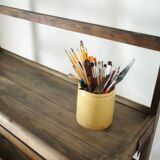 Vintage rolling shelf craft furniture