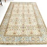 6x9 Sky Blue Turkish Vintage Area Rug 178x286Cm SK 24678
