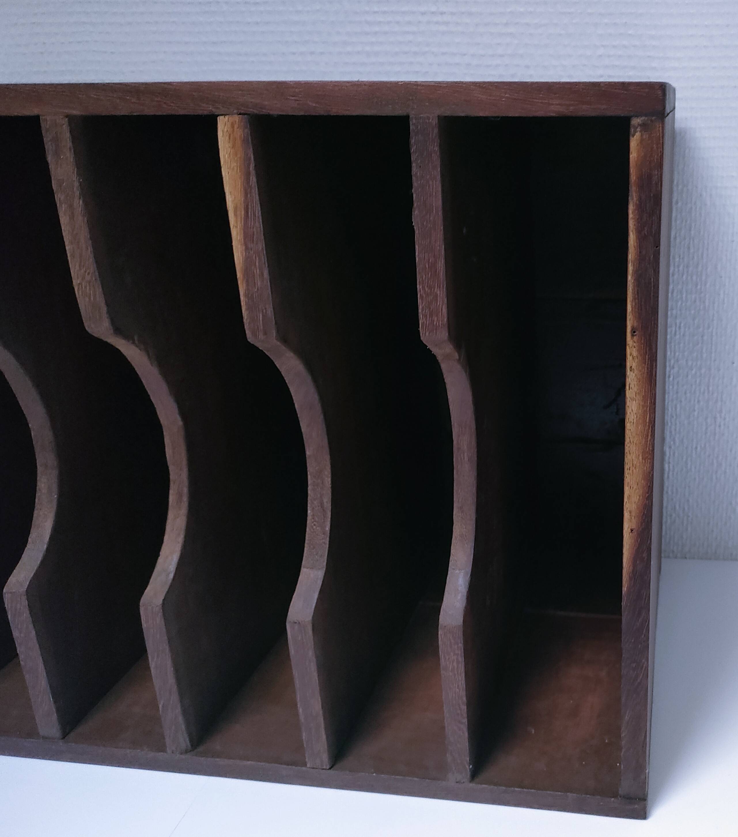 vintage patinated solid wood shelf