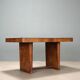 Wooden table with burl veneer from the 1940s.