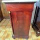 Pair of Napoleon III bedside tables in mahogany and marble