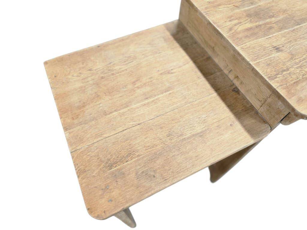 Vintage industrial wooden side table/desk