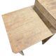 Vintage industrial wooden side table/desk