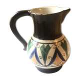 Pitcher Béatrix Poulpard Malicorne 19th century décor in Breton.