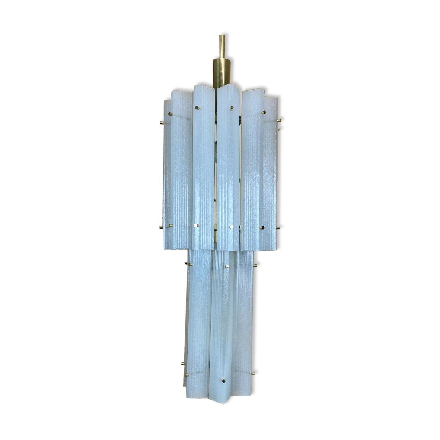 Lustre énorme Murano Ice Glass  Limburg 60s