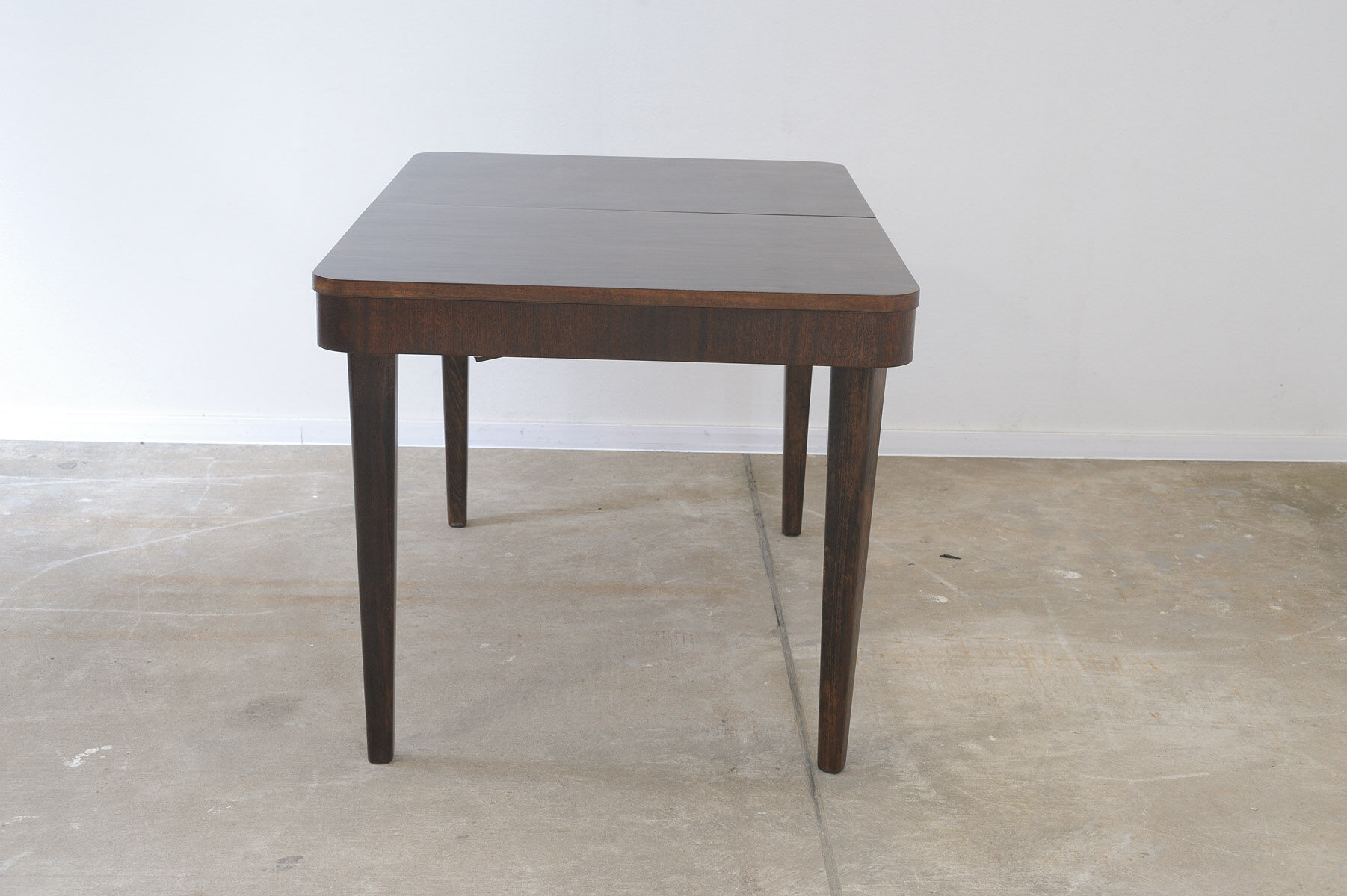 Fully renovated walnut folding dining table by Setona, 1950s