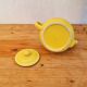 Vintage yellow ceramic coffee pot