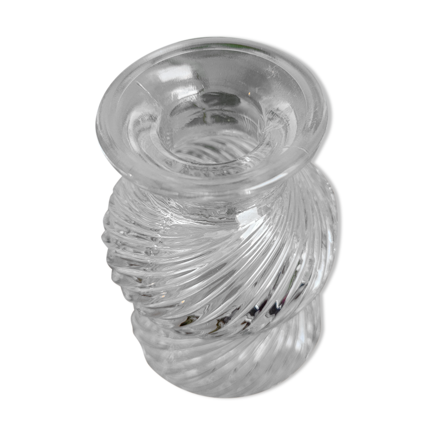Small molded glass vase