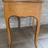 5-drawer desk 1940 in light oak, curved legs