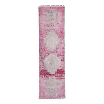 Tapis de couloir turc vintage 91x300 cm