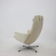 Fauteuil pivotant beige de Suède pour Asko, 1970