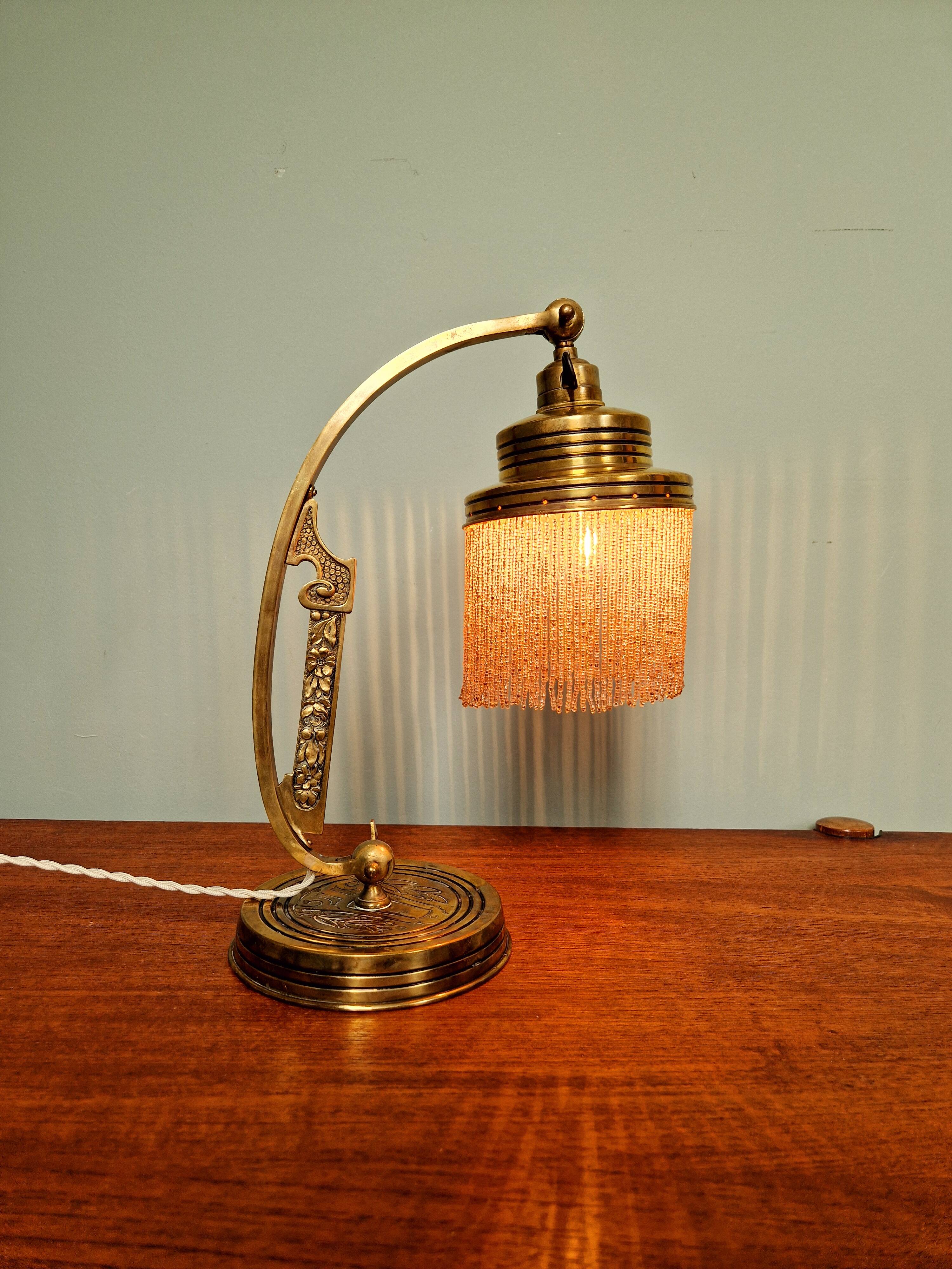 Parisian Art Nouveau Lamp, 1910s