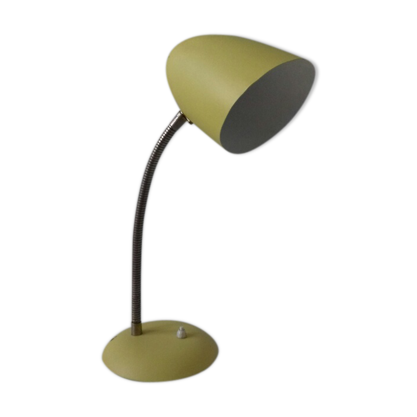 Vintage yellow lamp typical of the 1950s