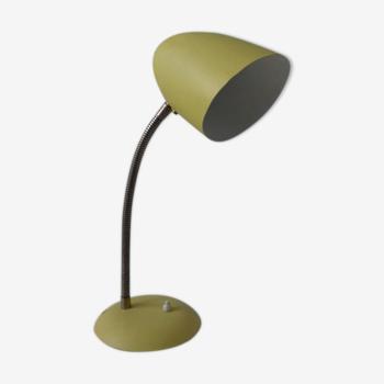 Lampe à poser jaune vintage typique des années 1950